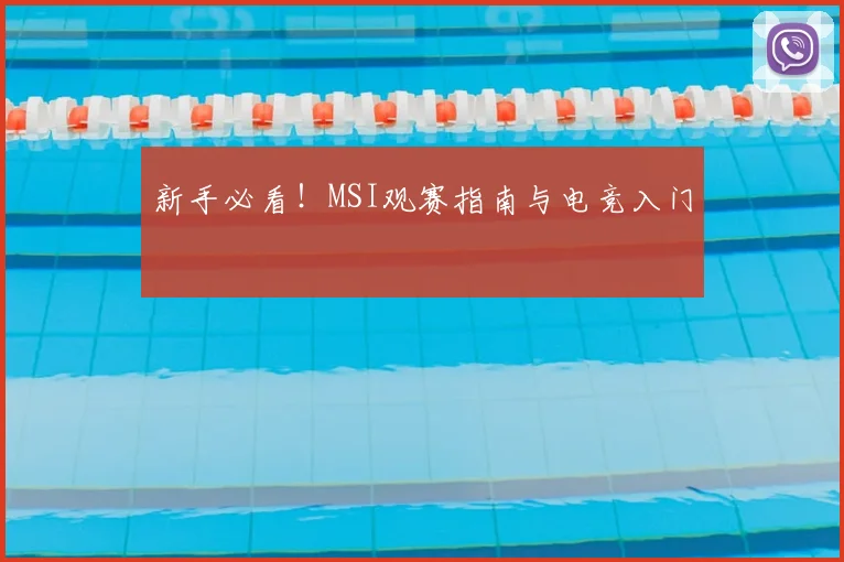 新手必看！MSI观赛指南与电竞入门